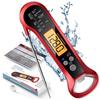 Instant Read Meat Thermometer for Cooking, Fast & Precise Digital Food Thermometer with Backlight, Magnet, Calibration,