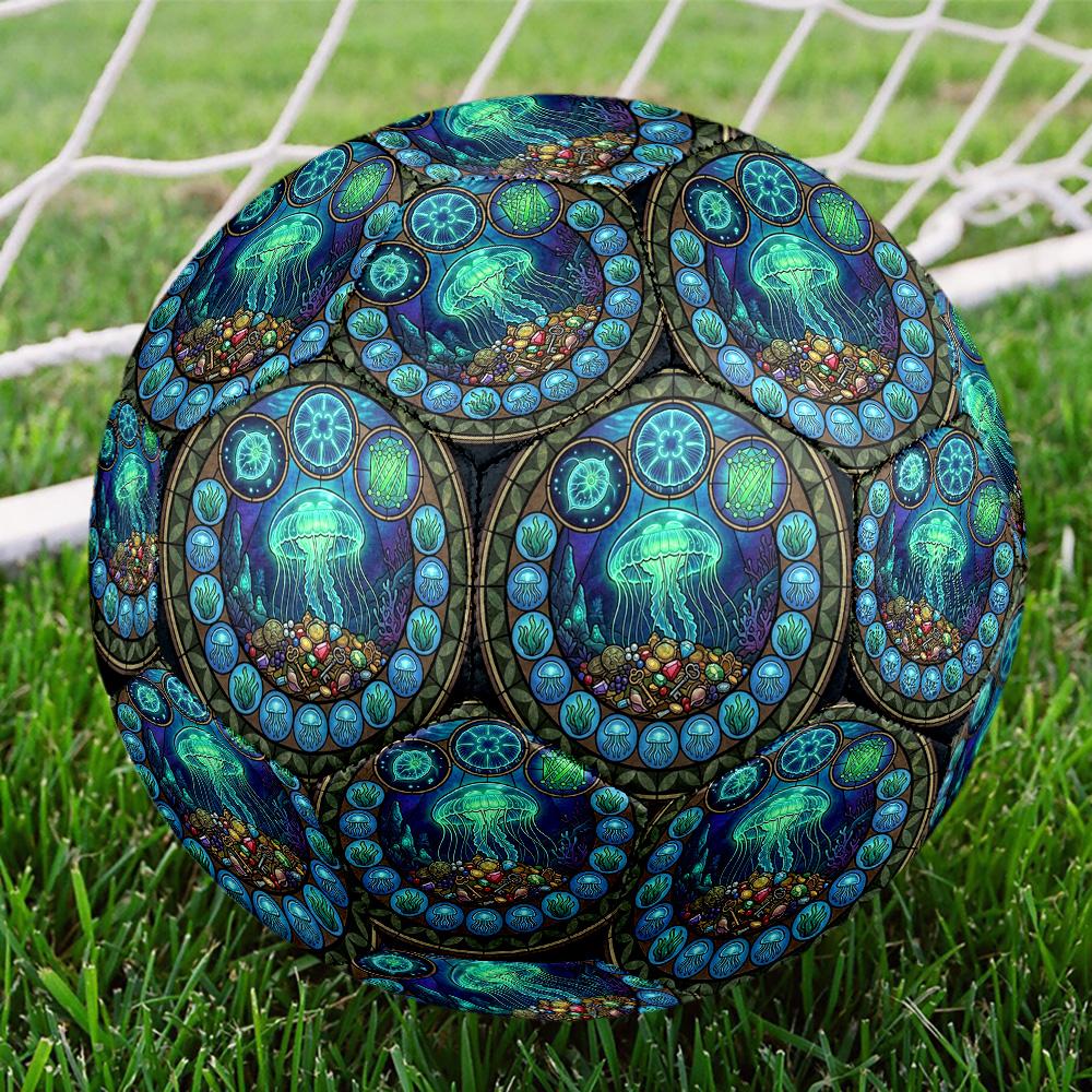 Oceanic Treasures Round Football Size 5 Adult Ball Suitable for Training Matches and Outdoor Team.