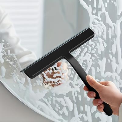 Bathroom Shower Squeegee Built-in Hook Silicone Scraper Streak Free Glass Wiper for Mirror Tile Car Windshield Household Cleaner