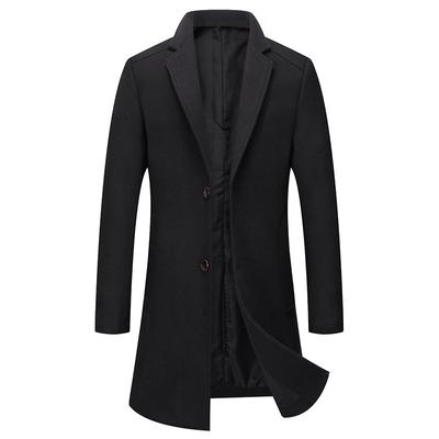 Outono e inverno nova versão coreana casaco de lã masculino não passável casaco de lã de algodão fino masculino