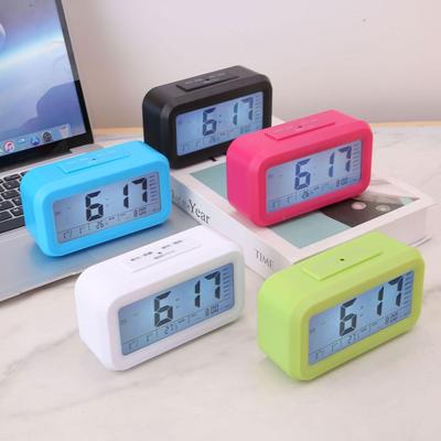 Photosensitive Luminous Student Desktop Alarm Clock with Voice Feature