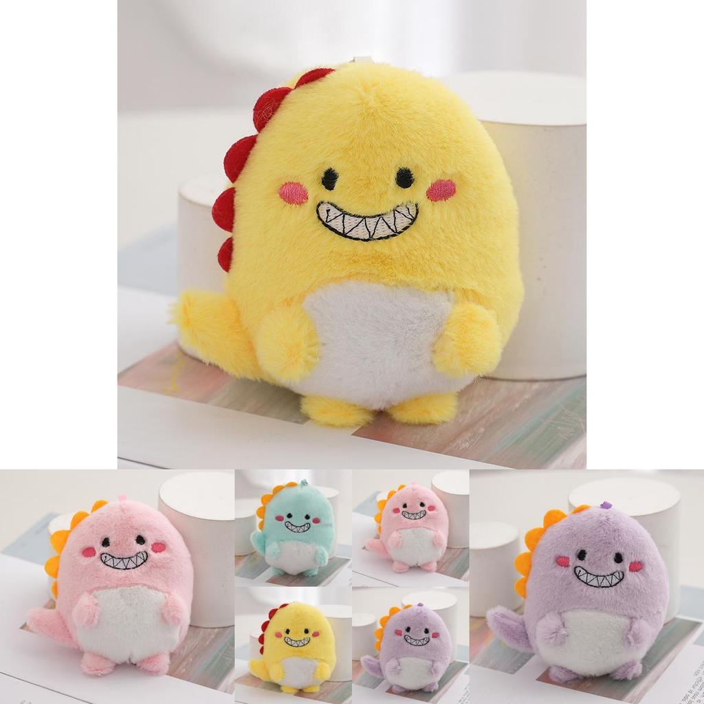 Adorable Cartoon Dinosaur Plush Keychain Cute Bag Decoration Stuffed Dinosaur Gift Wholesale