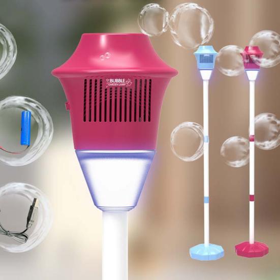 Bubble Machine with Lights Multi-Button Adjustment Automatic Vertical Bubble Maker with Adjustable Height Up To 47 Inches Rechargeable Bubble Blower