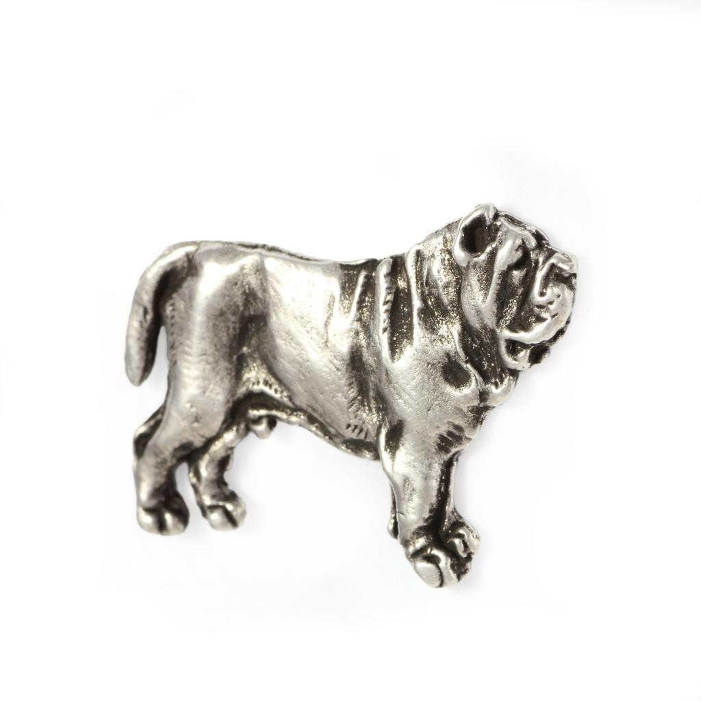 Neapolitan Mastiff, Mastino Napoletano I - Dog brooch in a gift box, elegant pin, lapel pin for Art-Dog brand jacket