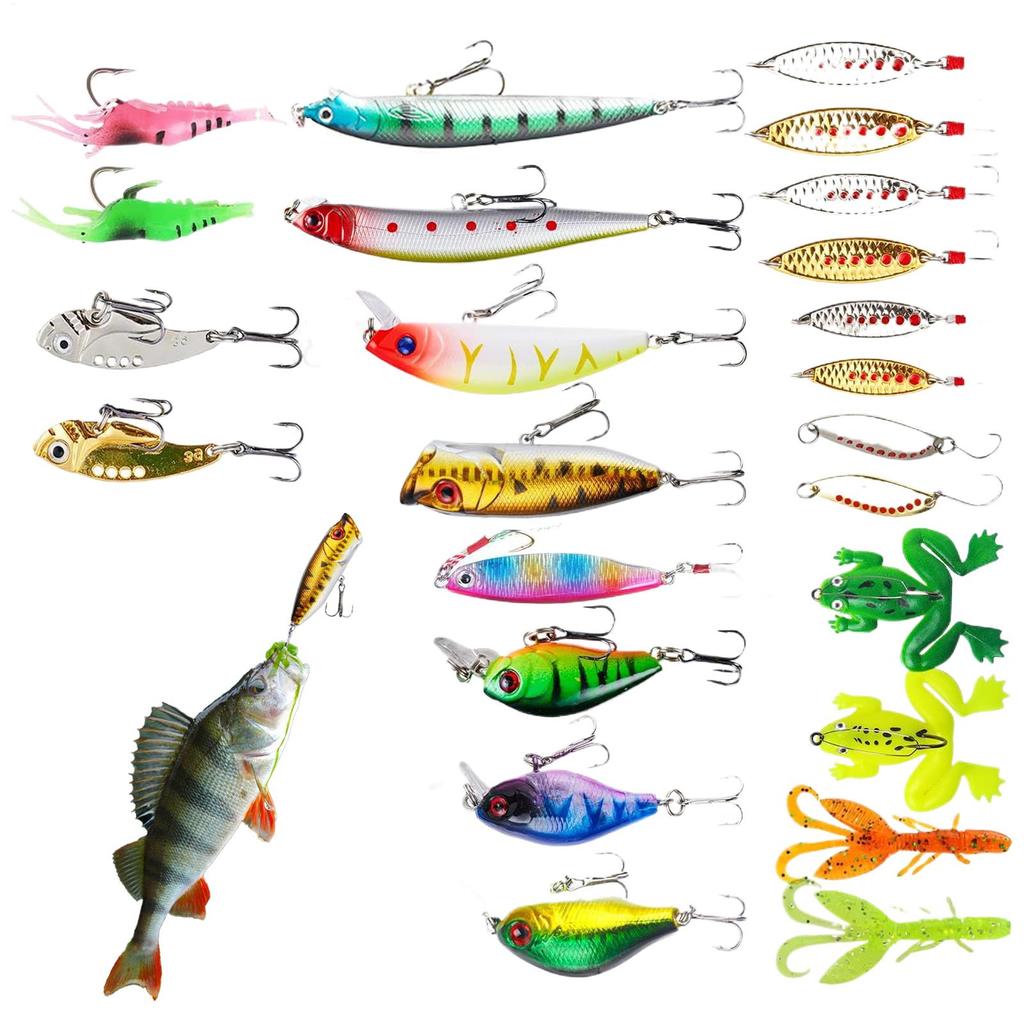 Christmas Countdown Fishing Lure Calendar 24 Grids Fishing Lure Calendar Christmas Countdown 24 Days Countdown Seasonal Decor