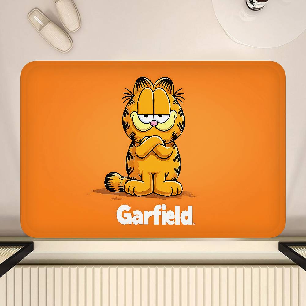 Tappetino da cucina G-Garfield Gatto Carino Anime Decorazione Stanza Bambini Camera da Letto Balcone Antiscivolo Zerbino Soggiorno Alfombra