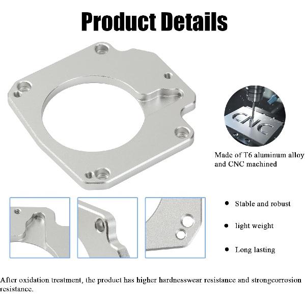 LS Drive By Cable Throttle Body Adapter Kit Compatible With LS3 4 Bolt Intake To LS1 3 Bolt TB DBC LS2 LH6 L92 L76 LY2 LY5 LY6 LC9 LFA LH8 LMG L98