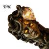 Warm Atmosphere Side Light Retro Gorgon Wall Lamp, Mythical Snake Hair Woman Resin Sculpture, Dark Style Garden Fixture Artistic Mounted for
