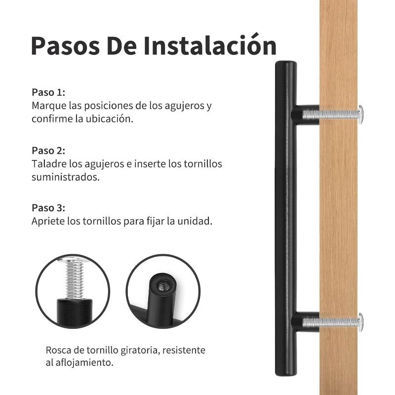 6 Pack Matte Black Stainless Steel Cabinet Pulls, Kitchen Drawer Handles Hardware for Cabinet Cupboard Wardrobe