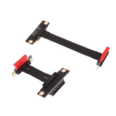 Pcie X1 Riser Kabel Dual 90 Grad Rechtwinklig Verlängerung Ribbon Extender