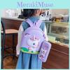 Cute And Colorful Pvc Unicorn School Backpack For Kids 3 To 5 Years Old With Fun Cartoon Style And Spacious Pencil Case
