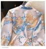 Silk Jacquard Satin Plus Size Oriental Vintage Jacket