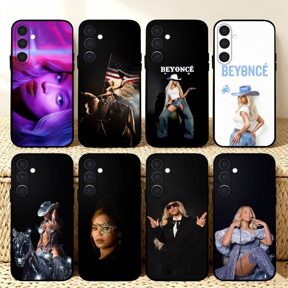 Singer B-Beyonce Cowboy Carter Phone Case For Samsung A73,72,71,53,52,51,22,91,80, Soft Black Cover