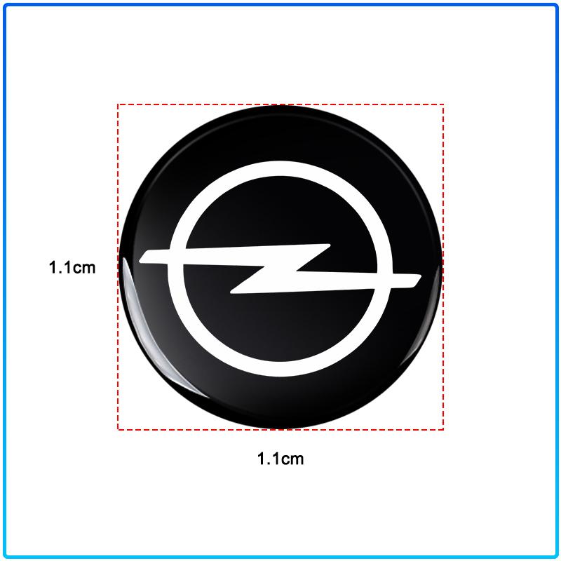 14mm Aluminum Car Remote Key Sticker Emblem Auto Accessories For Opel Astra H G J Insignia Mokka Zafira Corsa Vectra B C D
