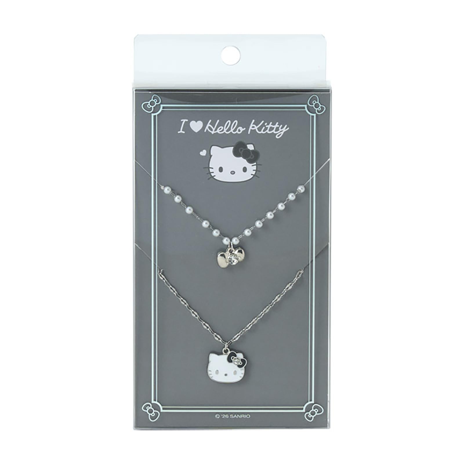 Sanrio Necklace Set of 2 (I Love Hello Kitty) Hello Kitty Black 924253