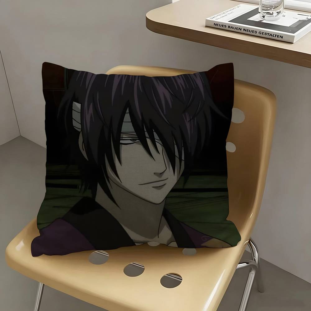 1pc Takasugi Shinsuke Anime Cartoon Characters Pillow Case Fashion Square Pillowcase Bedroom Sofa Room Ins Decoration Leisure