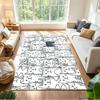 Cute Cat Square Carpet Rug Non-slip Rug for Living Room, Bedroom, Study Room, Hallway Decoration, Perfect for Home Decoration or Holiday Gifts