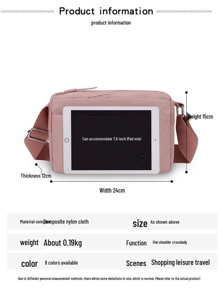 Wasserabweisende minimalistische Umhängetasche - Leicht, vielseitige Crossbody für Damen