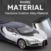 1:24 Tourbillon Bolide Sports Car Model Toy Music Light Pull Back Supercar Simulation Vehicles Toys Models Office Table Ornament