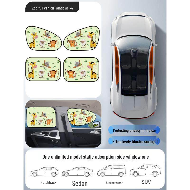 Magnetic Car Window Sunshade: UV Protection & Heat Insulation Curtains