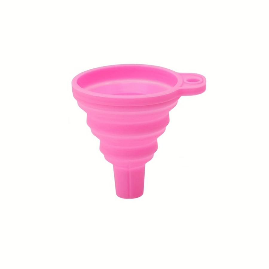 

1PC Funnel, Mini Silicone Collapsible Funnel, Foldable Funnel for Water, Liquid & Oil, Kitchen Gadgets & Accessories рожевий