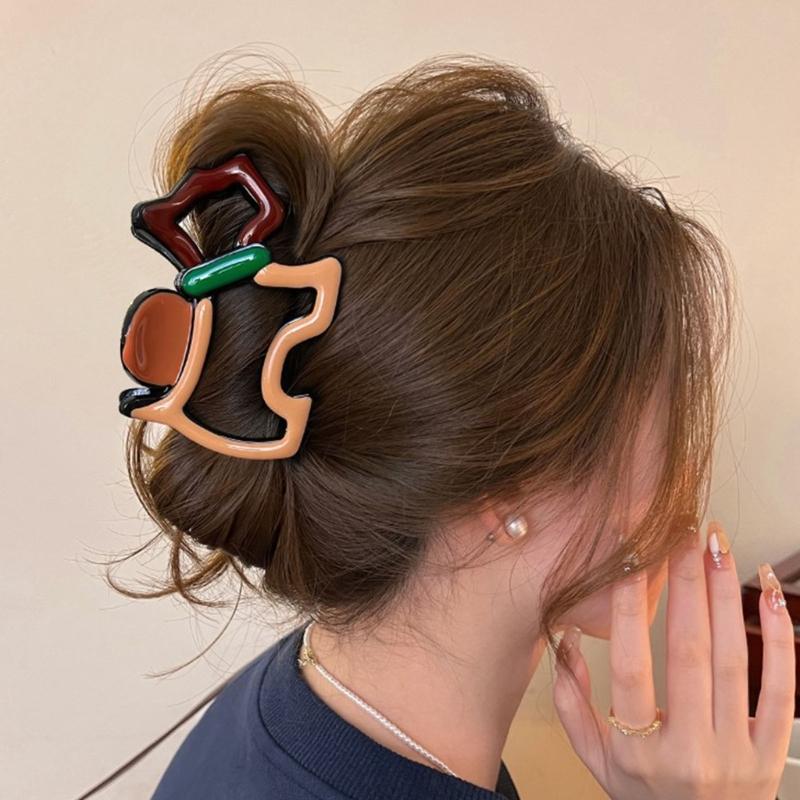 Cute Cartoon Dog Hair Claw Clip For Women Girls Ponytail Holder Accessories Colorful Animal Design Hair Clip Gift
