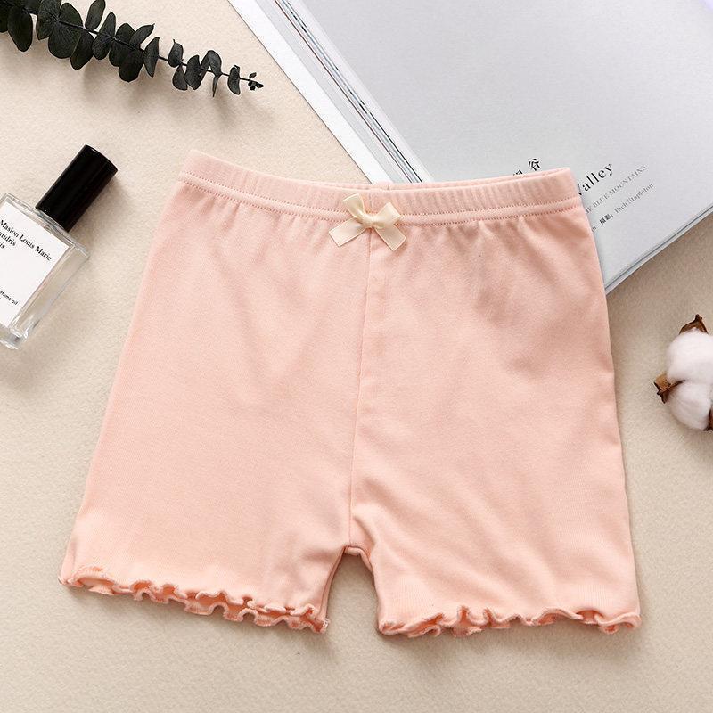 Pantaloncini di sicurezza in cotone estivi per bambina: Sottile, Anti-Esposizione, Modal, Gamba Dritta, Stile a 3 Punti