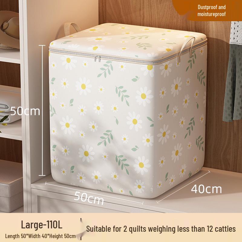 Waterproof Fabric Storage Bag - Large Capacity for Quilts, Comforters, and Closet Clothes