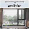 Fiberglass Mosquito Net: Transparent, Breathable, No-Drill Installation, Custom Size, 17-Mesh Window Screen for Home.