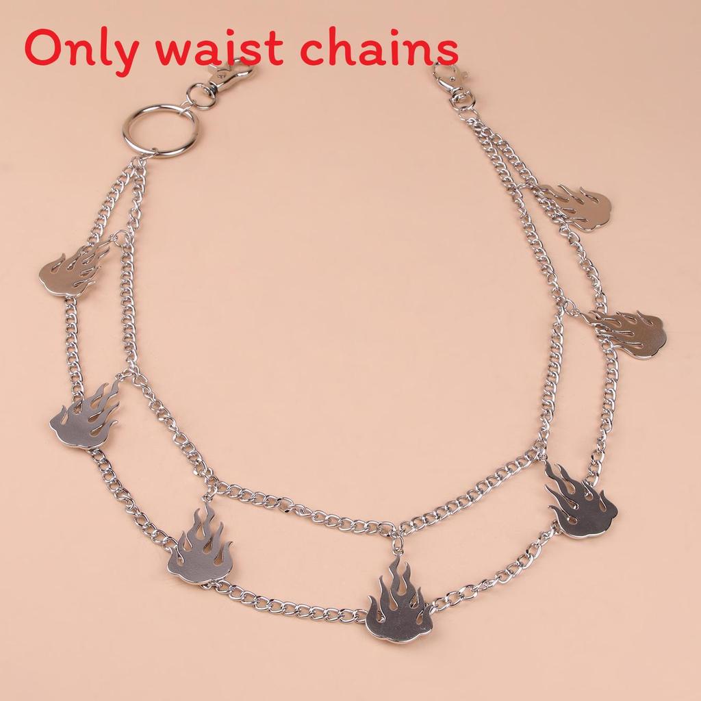 Womens Metal Cross Waist Chain For Street Style Hip Hop Fashion