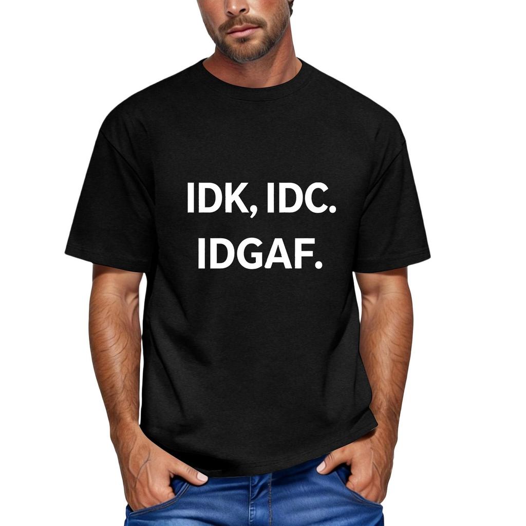 Men's Funny Graphic T-Shirt Neck Short Sleeve Novelty Top