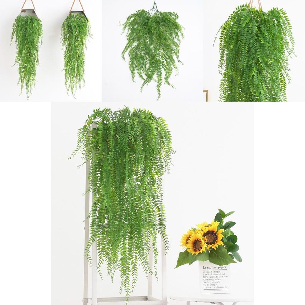 Salix Babylonica Faux Plant Wall Hanging Indoor Decor With Plastic Foliage For Home And Photography