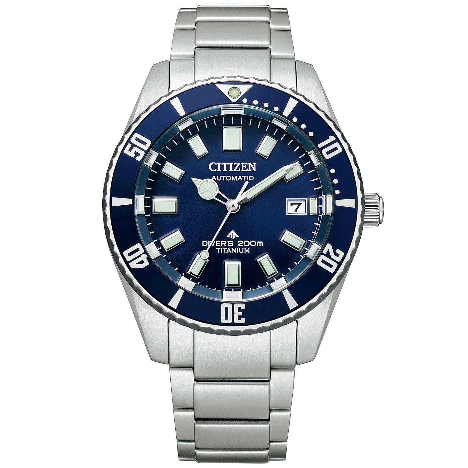 

Watch Promaster Mechanical Automatic Winding Waterproof Blue Barnacle Diver Silver [Citizen] NB6021-68L Men s Темно-синій