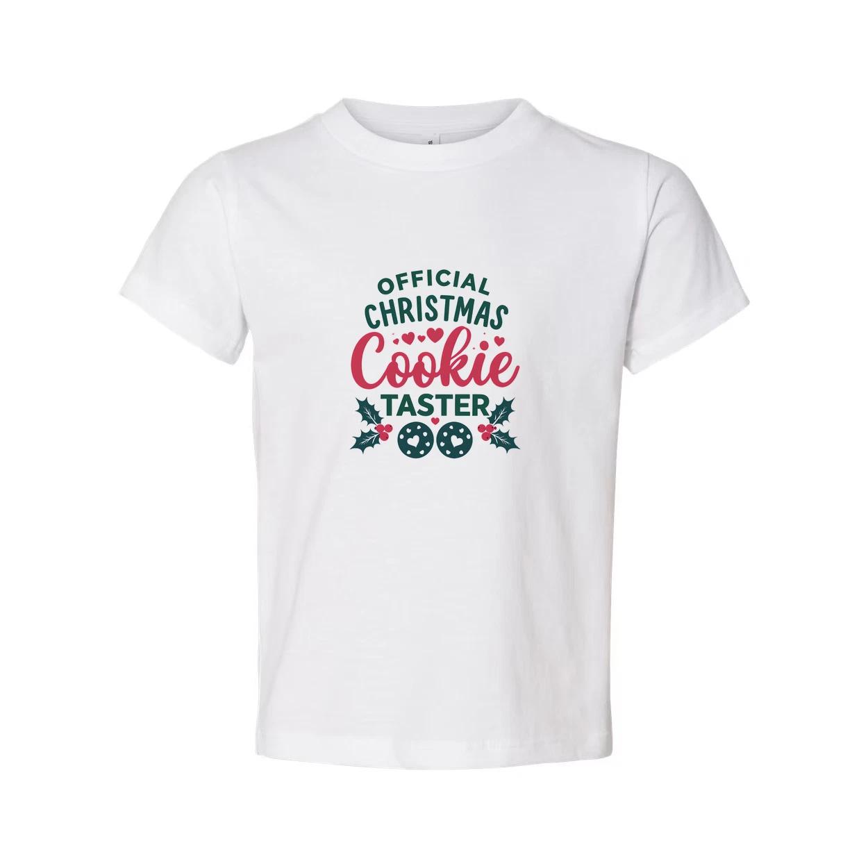

Official Christmas Cookie Taster Unisex T Shirt With Festive Cookie Graphic And 3XL