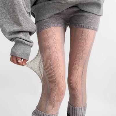 Women's Sexy Pantyhose With Hollowed Out Mesh Lace Pantyhose