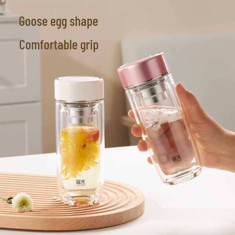 Fuguang Double-Layer Glass Tea Infuser Bottle