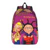 Mona The Vampire Anime Teenage Backpack Lightweight Student Hiking Travel  Daypack for Men Women Laptop Canvas Bags