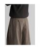 8SECONDS Wide Curved Pintuck Chino Pants Brown