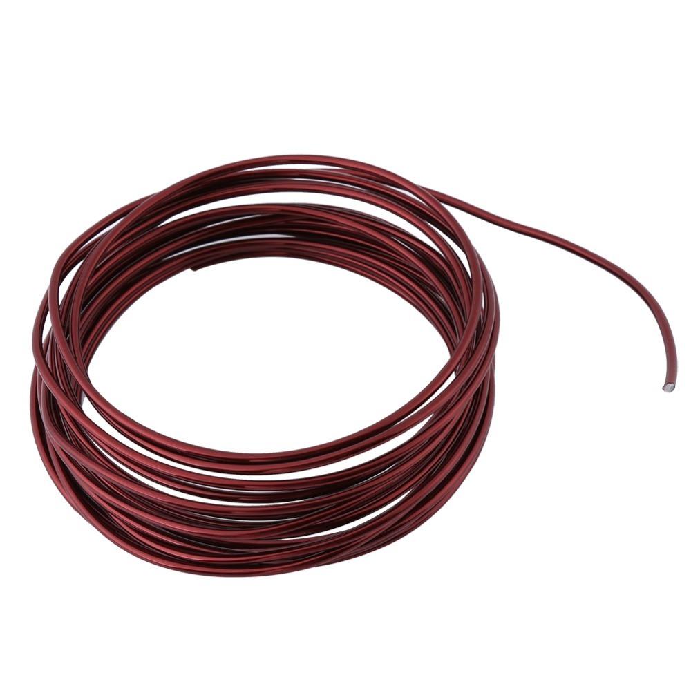 

2mm Round Oxidation Aluminium Wire 5METER Colorful Aluminium Craft Wire Flexible Bendable Metal Wire Wreath Making бронзовий