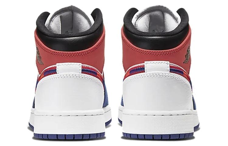 Jordan 1 Mid Rush Blue University Red GS BQ6931-146
