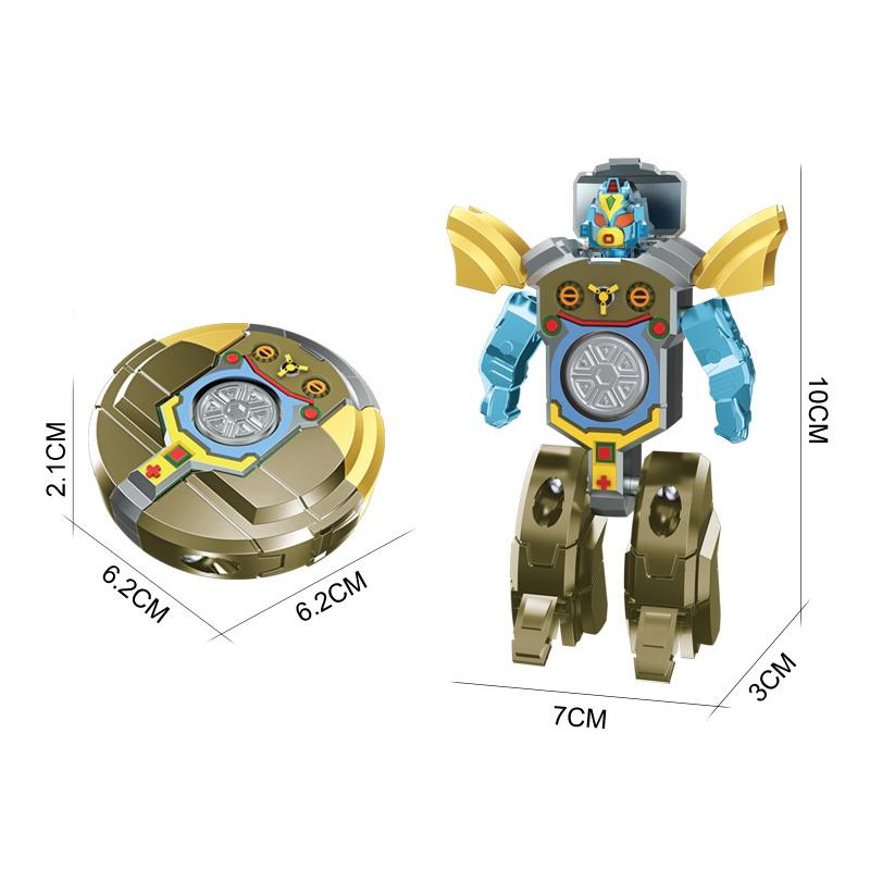 Creative Finger Gyroscope Deformation Robot Decompression Fingertip Gyroscope Children'S Small Toy Happy Decompression