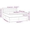 VidaXL Divan Bed with Mattress Taupe 140x190 Cm Fabric 3126401