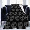 The Living Tombstone Motion Skull Plush Blanket Singer Vintage Throw Blanket for Quilt 125*100cm Warm