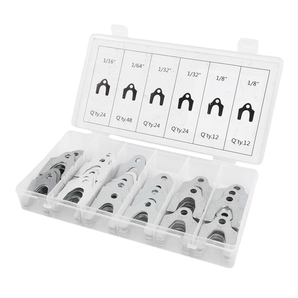 144PCS Auto Alignment Body Shims 1 16in 1 64in 1 32in 1 8in Car Alignment Shims Assortment Kit with Storage Box