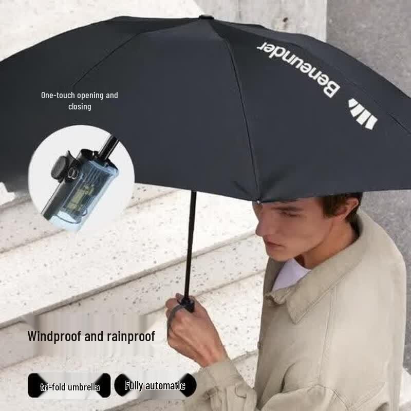 Beneunder Foldable Business All-Weather Automatic Reverse Folding Umbrella