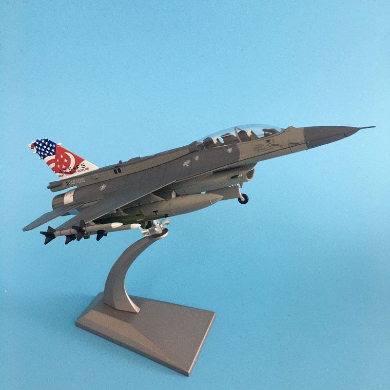 1/72 Scale Alloy Model Diecast Singapore F16D Fighter Collect Gifts