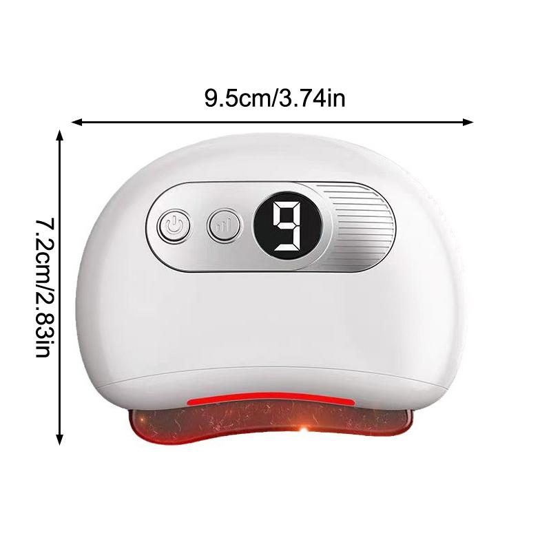 Usb Electric Guasha Massager Stone Heating Vibration Scraping Board Neck Back Massage Face Skin Gua Sha Facial Lifting Tools
