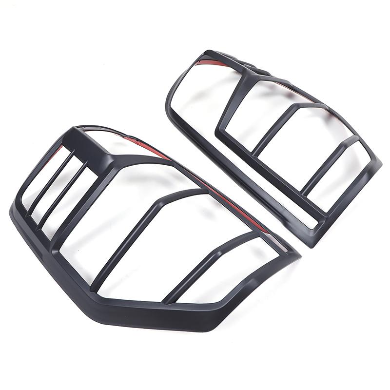 

ABS Matt black For Mitsubishi triton L200 2019-2025 Car Rear Tail Light Decorative Frame Cover Car Accessories