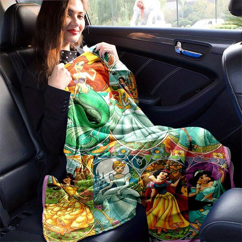 1pc Disney Princesses Throw Blanket Home Decor, Couch Cover, Outdoor, Gift, Flannel Blanket, Bedroom, Living Room, Travel