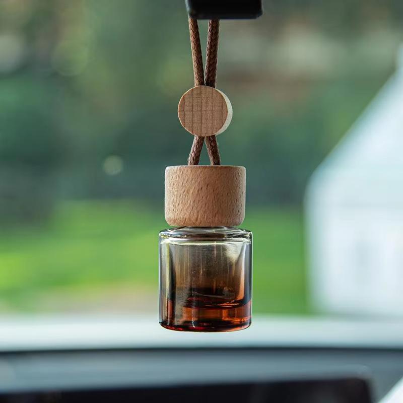 1Pcs Small Round Cap Empty Pendant Ornament Car Essential Oil Diffuser Fragrance Air Freshener Scent Perfume Bottle